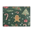 thumbnail image 5 of Yayeee Area Rugs for Living Room 5.2'x4' Non Slip Washable Bedroom Floor Carpet, Christmas Gingerbread, 5 of 6