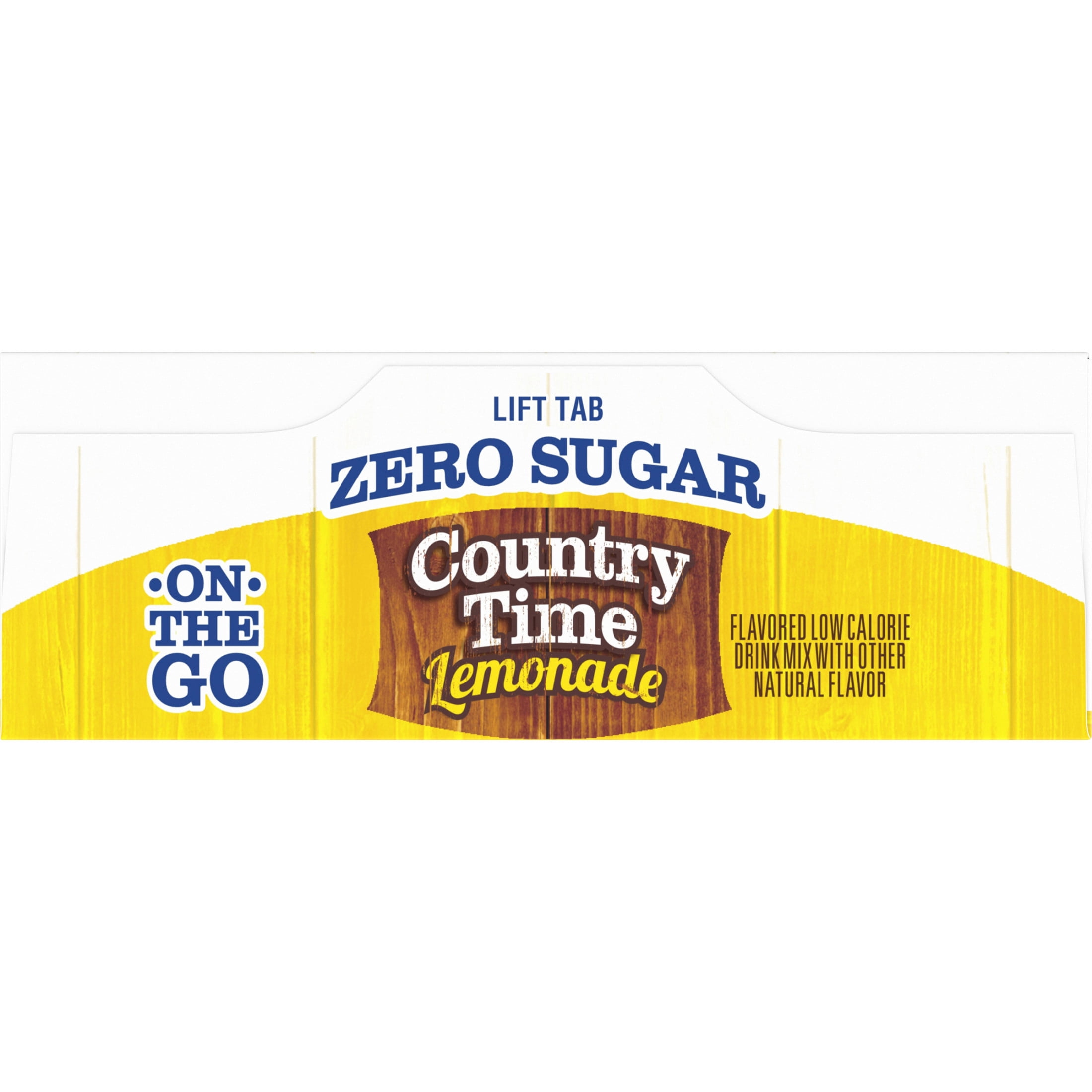 Country Time Zero Sugar Lemonade Sugar Free Drink Mix Singles, 6 ct On-the-Go Packets