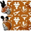 Disney NCAA Hugger Pillow and 40" x 50" Throw Set, Texas Longhorns