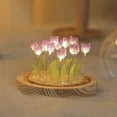 thumbnail image 3 of AMERTEER LED Simulation Tulip Night Light Table Lamp Ornaments for Home Living Room Desktop Decor, 3 of 5