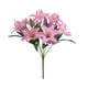 thumbnail image 2 of Ramos de lirios artificiales, decoración para el hogar con lirios, flores blancas, rojas y moradas, decoración para bodas y fiestas, centros de mesa para eventos, flores de larga duración,, 2 of 8