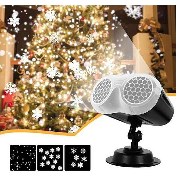 Teissuly Christmas Snowflake Projector Lights, Dynamic LED Snow Light Projection, Outdoor Indoor Holiday Projection Lamp Decoration for Xmas, New Year, Parties, Weddings, and Patios Teissuly WER202311215826