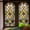 as shown, variant on Todaioua Vintage Stained Glass Window Film Classic Geometric Design Static Cling Privacy Window Sticker No Glue Decorative Glass Panel Cover for Entryway Doors Home Office 11x33.5 Inch