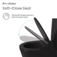 thumbnail image 4 of St. Tropez One Piece Elongated Toilet Dual Vortex Flush 1.1/1.6 gpf with 10" Rough-In, Matte Black, 4 of 6