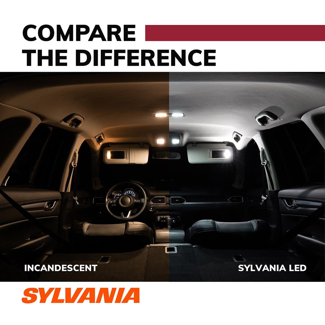 Sylvania 3157A Long Life Mini Bulb, 2 Pack, Compatible with Multiple Cars