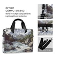 thumbnail image 4 of FORMRS 16" Laptop Bag Carrying Sleeve Case with Handle Travel Shoulder Briefcase, River and Mountains, 4 of 8