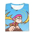thumbnail image 4 of Donkey Kong Funny 3D Printed Graphic Tee, Lightweight T-Shirts for Boys Girls, Novelty Crew Neck Short Sleeve Tops for Kids, 4 of 8