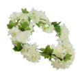 thumbnail image 3 of Guirnalda de flores artificiales de 18 cabezas, simulación de flores de ratán, banquete de boda, colgante de ratán falso, blanco cremoso kenally HA7513-04B, 3 of 6