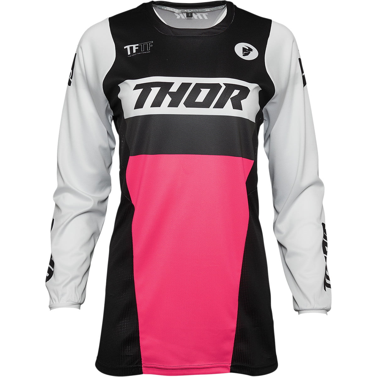 Thor Womens Pulse Racer Motocross Jersey Black Pink 