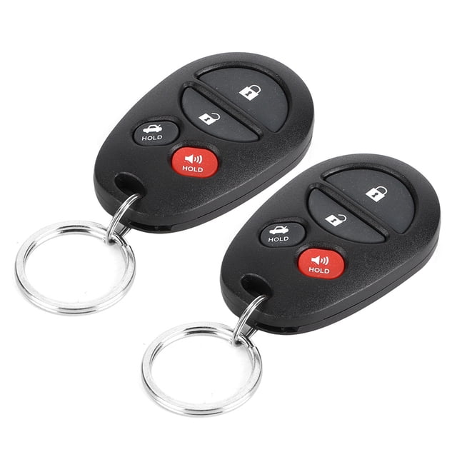 Keyless Entry Car Alarm System, Universal Car Anti Theft System 4 Buttons Keyless Entry System Central Locking Kit Black