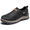 Black, variant on CHICVOMEY Outdoor Slip-on Sneakers for Men Breathable Leather Upper Non-slip Casual Sneakers for Hiking & Walking Shoes