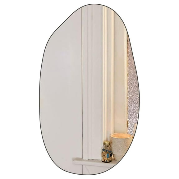 Irregular Wall Mirror Asymmetrical Mirror for Wall Decor Luxury Vanity Mirror for Living Room,Bathroom,Entryway,Passageway,19.7" x33.5" Potato