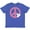 Vintage Royal Blue, variant on Inktastic Peace Sign Cute Daisy Flowers Youth T-Shirt