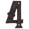 thumbnail image 1 of Cast Iron Decorative Door Numbers Metal Numbers DIY Door Address Number 4, 1 of 9