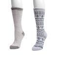 thumbnail image 2 of MUK LUKS Women's 2 Pair Pack Tall Heat Retainer Boot Socks, 2 of 2