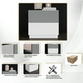 thumbnail image 7 of Castle Place Modern Wood 2 Drawer Nightstand, White, 7 of 7