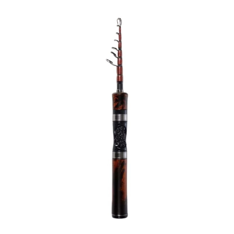 Mosiee Portable Telescopic Fishing Rod Ul Fast Action Carbon Ultra Light Pocket Fishing Pole for Trout Bass Fishing Tackles Spinnings 1.8M