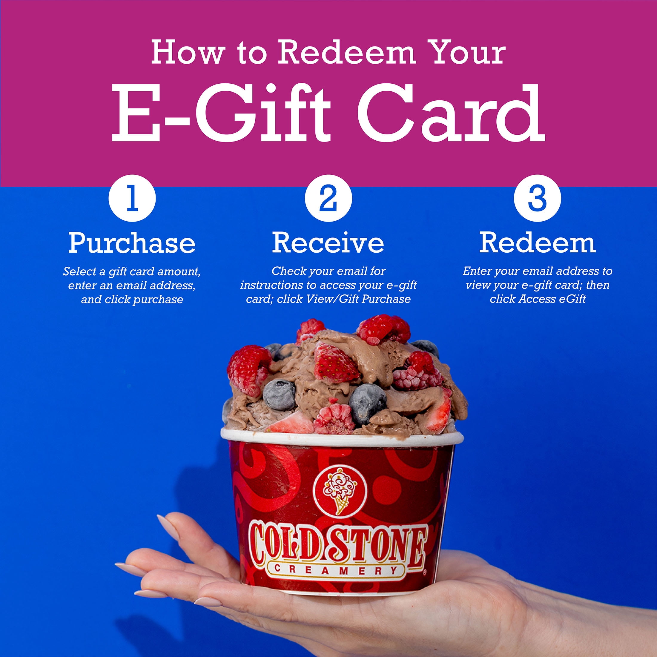Cold Stone Creamery $15 Thank You Hero eGift Card [Email Delivery]
