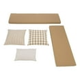thumbnail image 1 of Linon 5 Piece Polyester Cushion/Pillow Set for Troyin Nook in Beige, 1 of 13
