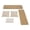 Beige, variant on Bowery Hill Polyester Beige Cushion and Pillow Set Rectangular Fully Assembled 62.38"