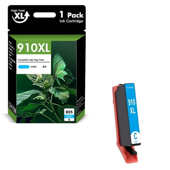 910XL Ink Cartridges Compatible for HP 910 910XL Combo Pack for OfficeJet Pro 8020 8025 8028 8035 8010 8022 8015 8018 Printer Compatible for HP 910 Ink Cartridge ( 1 x Cyan )