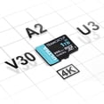 thumbnail image 4 of Tarjeta microSDXC TEAMGROUP A2 Ultra 256 GB UHS-I U3 V30 con adaptador, 4 of 7