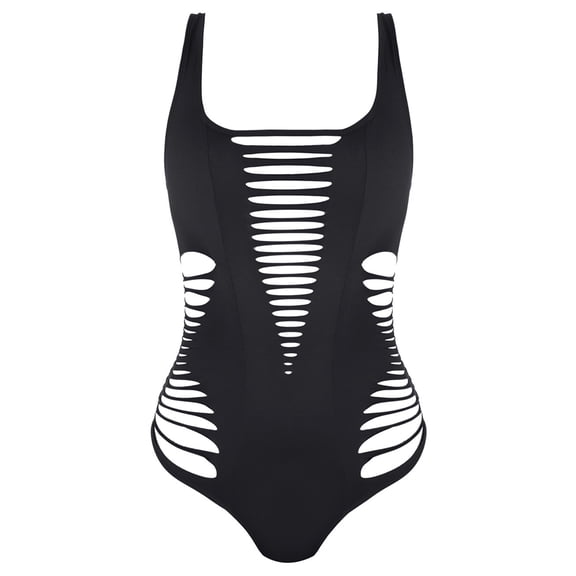 Women Swimsuit Hollow out Bathing Suit Ladies Cutout Swimwear Color High Cut Swimwear Beachwear