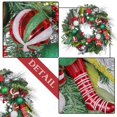 thumbnail image 4 of KG Christmas Factory OEM/ODM corona de Navidad 24 pulgadas luces con pilas guirnaldas de guirnaldas decoración coronas de Navidad artificiales, 4 of 4