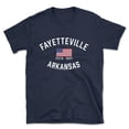 thumbnail image 1 of Fayetteville Arkansas Patriot Men's Cotton T-Shirt, 1 of 1