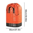 thumbnail image 6 of Heavy Duty Woven Drawstring Large Laundry Storage Bag with Reinforced Handles, Waterproof Polyethylene Material, 38.58 X 39.37 Inches for Moving Travel and Dorm Storage Use, 6 of 6
