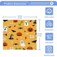 thumbnail image 5 of SKYSONIC Halloween Ghost Pumpkin Washcloths Set of 6, Highly Absorbent Soft Cotton Fingertip Towels for Bathroom, Kitchen, Gym, Spa, Home Decor, 12 x 12 Inch, 5 of 7