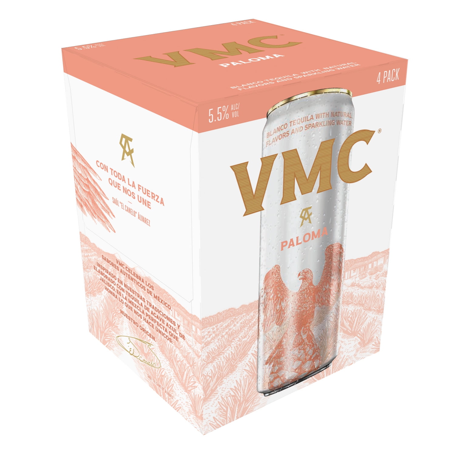 VMC Paloma Tequila Cocktail, 4 Pack, 355ml Cans, 5.5% ABV