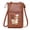 Brown, variant on Premium Women Small Crossbody Star Print Wallet Bag Daily Use Ideal Gift