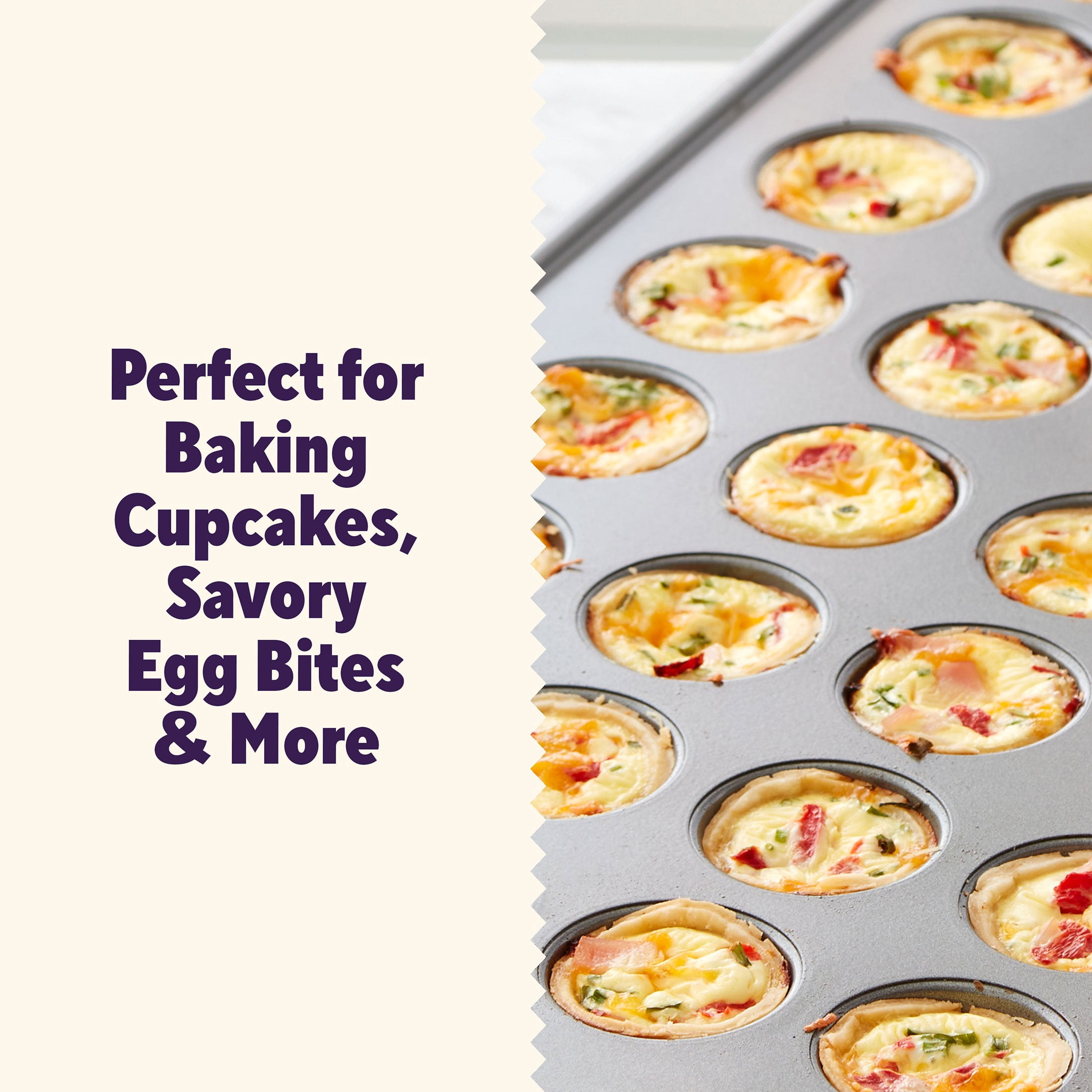 (4 pack) Wilton Premium Non-Stick 24-Cup Mini Muffin and Cupcake Pan 17.7 x 10.7 x 0.8 in