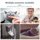 thumbnail image 5 of 2 comederos automáticos para mascotas, dispensador de snacks con fugas, ratones artificiales con forma de ratón, juguete rodante para gatos (blanco y rojo), 5 of 7