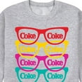 thumbnail image 3 of Coca-Cola - Retro Sunglasses - Men's Crew Neck Fleece Pullover, 3 of 5