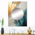 thumbnail image 1 of Designart "Meditative Minimalism" Abstract Painting Mirror Wall Decor - Modern Beige Abstract Large Mirror For Wall Art Decor - 32" x 24" Inch, 1 of 5