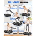 thumbnail image 4 of Evitormill Vibration Plate Exercise Machine, Vibration Plate Muscle Toner, Whole Body Workout Platform with Resistance Bands, Black, 4 of 9