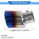 thumbnail image 5 of Punta de escape Unique Bargains para Mitsubishi Delica Mini 2023/5, punta de escape de automóvil, tubo de escape, azul plateado, 1 pieza, 5 of 6