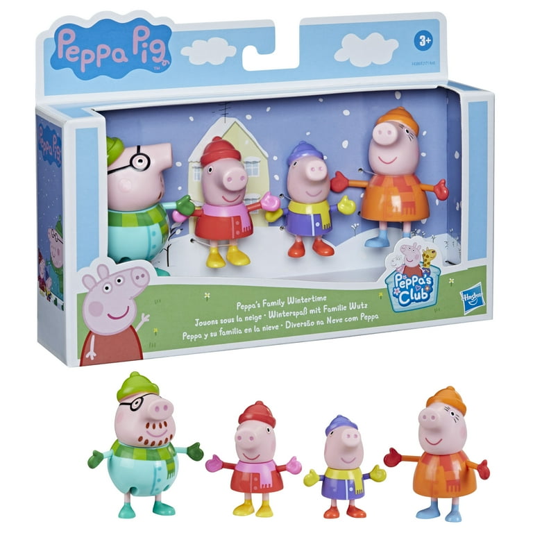 Peppa Pig Peppa s Club Peppa s Family Wintertime Figure 4 Pack Toy