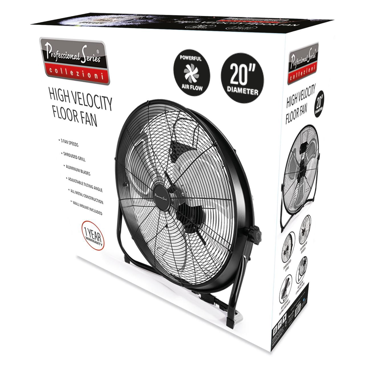 Professional Series New High Floor Fan 20"