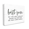 thumbnail image 3 of Stupell Industries Humorous Bathroom Family Quote Parents & Children Canvas Wall Art, 30 x 24, Design by Lux + Me Designs, 3 of 5