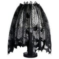 thumbnail image 1 of Pantalla De Lámpara De Encaje Negro De 18 X 60 Pulgadas Con Cinta Pantalla De Lámpara Negra Para Decoración De Halloween, 1 of 7