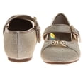 thumbnail image 4 of Badgley Mishcka Girls Ballerinas Shoes (Little Kids  Big Kids), Gold, Size: 4, 4 of 8
