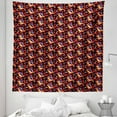 thumbnail image 1 of Geometric Tapestry, Futuristic Mosaic with Fractal Look Technology Structure Digital Dimension Grid, Fabric Wall Hanging Decor for Bedroom Living Room Dorm, 5 Sizes, Multicolor, by Ambesonne, 1 of 1