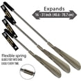 thumbnail image 5 of FootMatters Long Handled Metal Expander Shoe Horn Flex Spring End - Extendable & Collapsible 16" To 31", 5 of 7