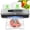 Balck and Silver, variant on Furnibear Vacuum Sealer Machine for Food with 10 Bags,60KPa Automatic Air Sealing Food Saver with Dry and Moist Food Modes,Led Indicator Lights, Easy to Clean, Compact Design