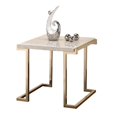 thumbnail image 4 of Home Square 2-Piece Furniture End Table Set in Faux Marble and Champagne, 4 of 5