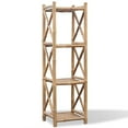 thumbnail image 1 of 4-Tier Square Bamboo Shelf, 1 of 4