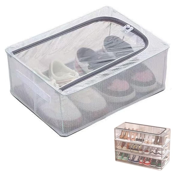 Shoe Storage Under Bed, Shoes Organizer for Closet, Shoe Container Stackable